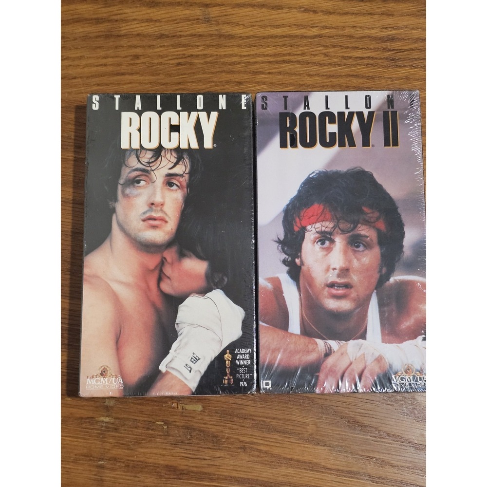Rocky I & II 1 2 MGM Sealed VHS Sylvester Stallone‎ Boxer 1976 1979